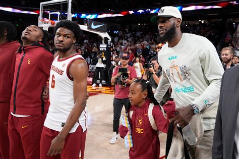 LeBron James says ‘moment was everything’ seeing son Bronny’s debut for Southern Cal